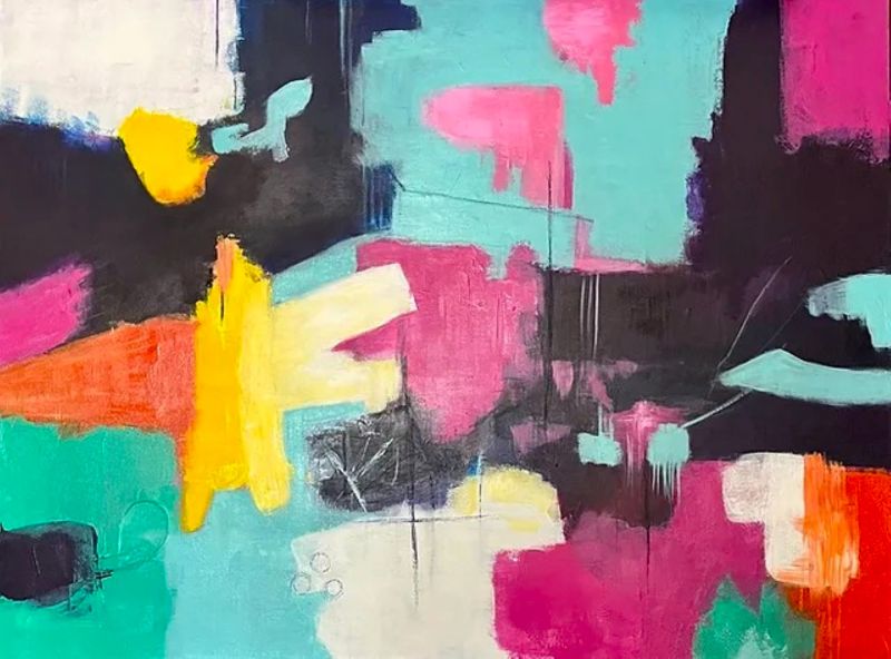 Untitled (Stratified Chromatic Field) II(1) - a Paint by Edith  Torres